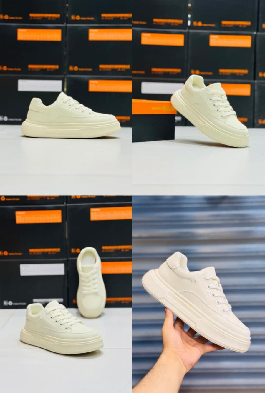 Minimal Street Sneakers — Ivory product photo 1